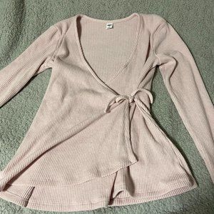 Pink Old Navy Wrap Top
